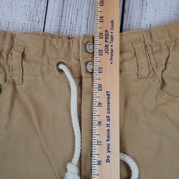 Kensie Jeans Womens 4/27 Wide Leg Paperbag Denim Cropped Pants - Picture 10 of 12